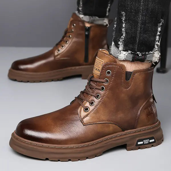 VEIGGARA | MartinBoots - Bottes en cuir véritable de qualité supérieure pour hommes