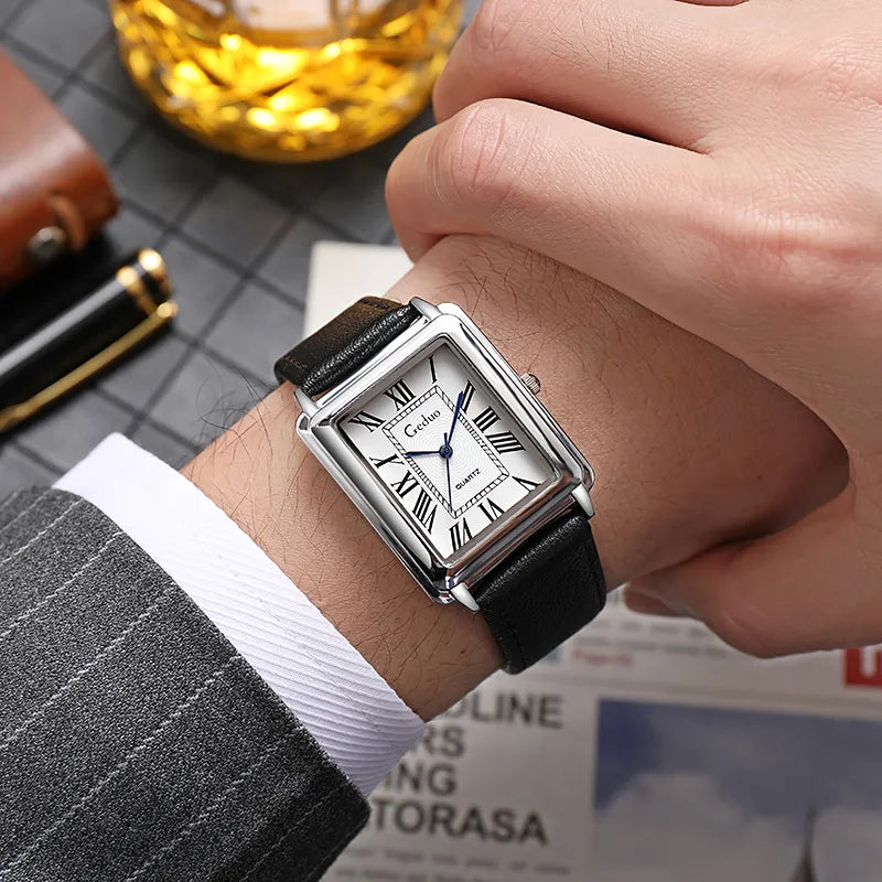 VEIGGARA | Nouvelle montre de luxe pour homme de forme rectangulaire