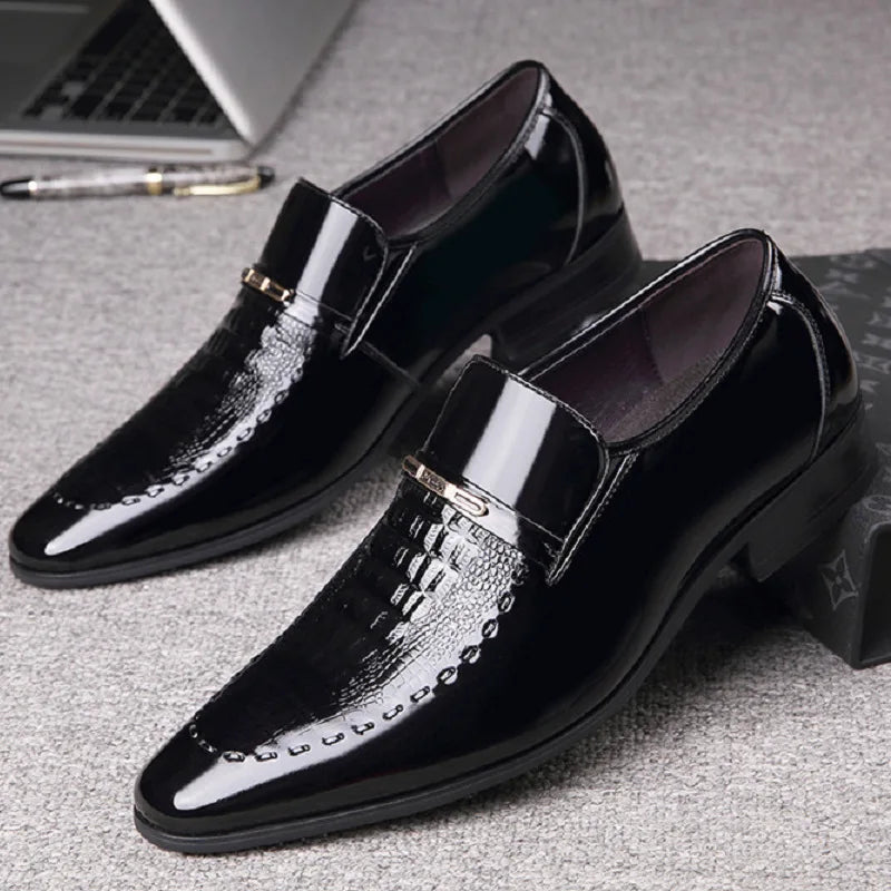 VEIGGARA | Chaussures d'affaires de luxe pour hommes, bout étroit.