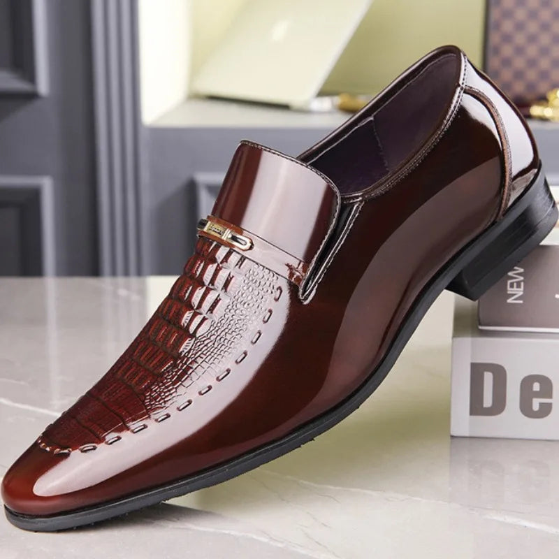 VEIGGARA | Chaussures d'affaires de luxe pour hommes, bout étroit.